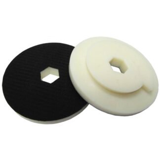 Plastic Back Pad 5" Snail Lock & velcro with 4 slots