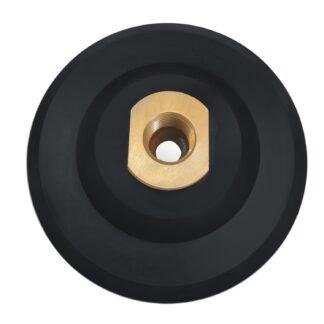 Black rubber backer pad 4"