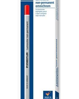 Staedtler Lumocolor Non-Permanent Pencil Box of 12- Red
