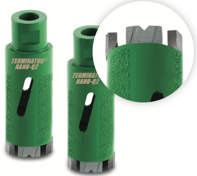 4" x 3" Terminator Nano-Q2 Core Drill w/ Side Protection - 5/8-11 Thread