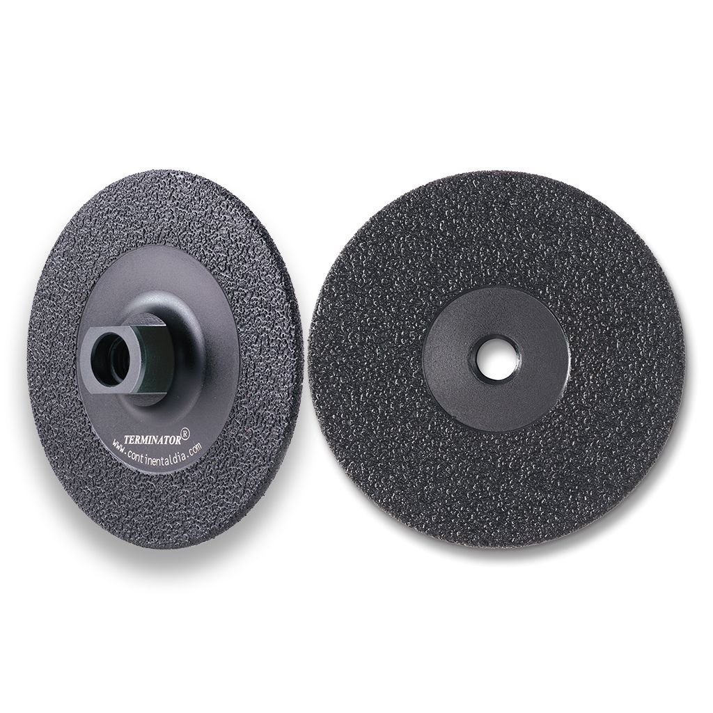 Terminator 5" Continuous Rim Vacuum Brazed Flat Grinding Cup Wheel